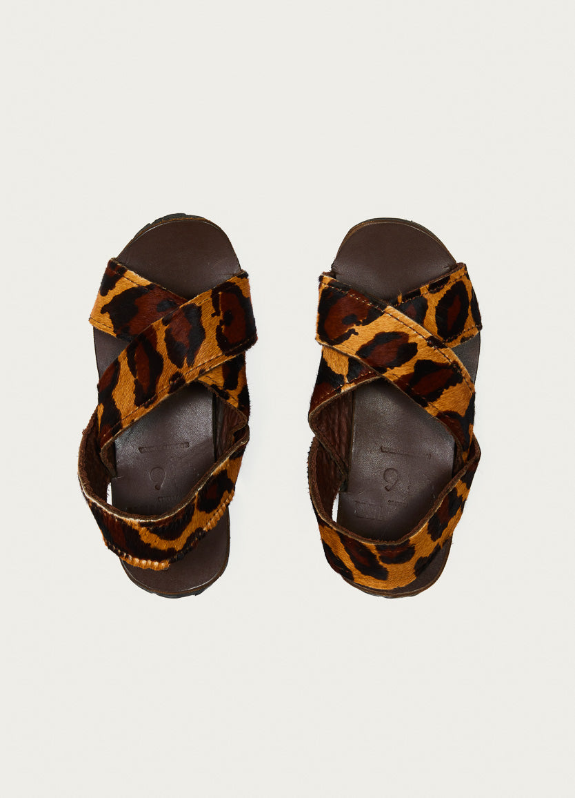 Leopard Tyre Sandal