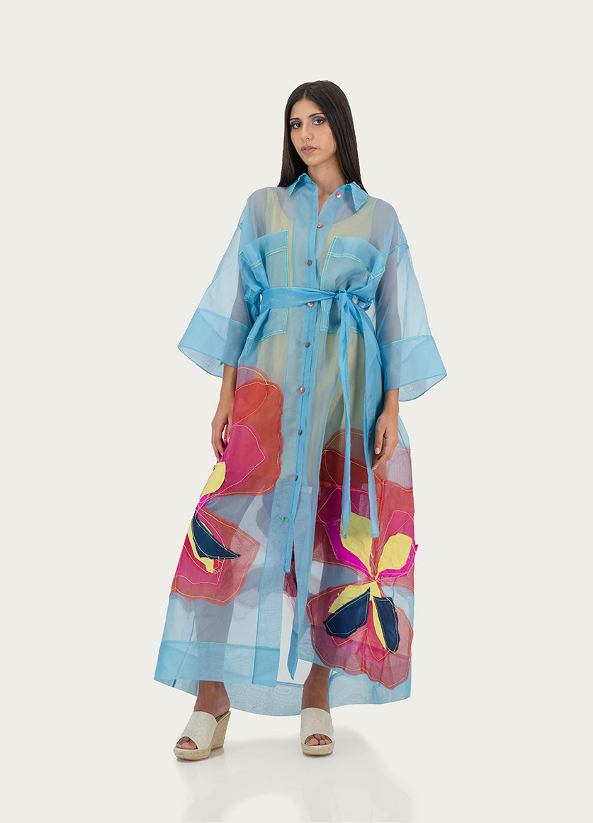 Silk Organza Pansy Dress
