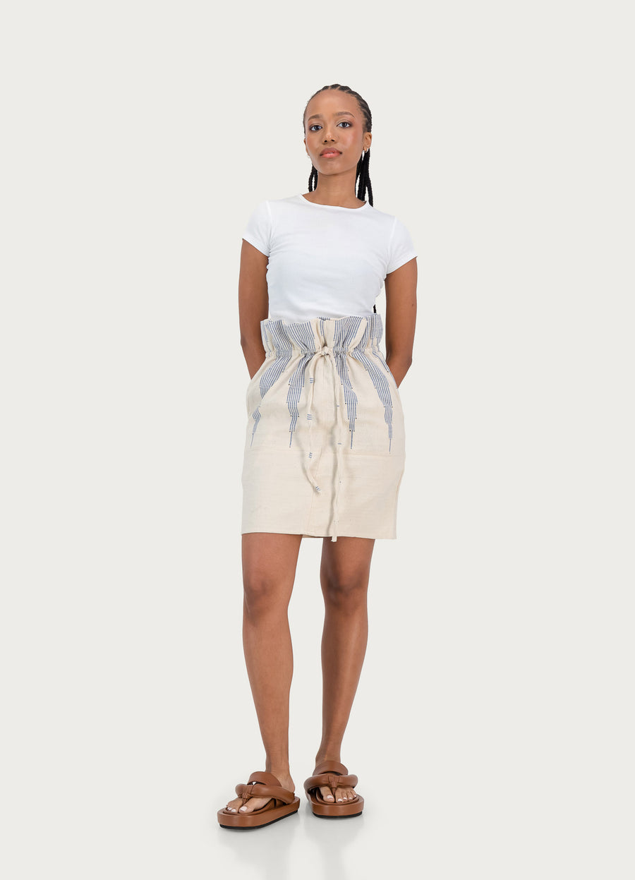 Mathilde Mini Skirt Devo Print