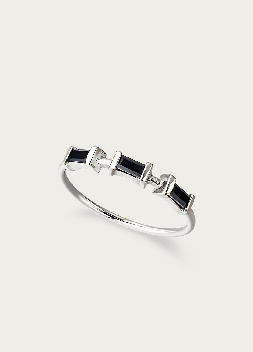 ORA RIA TRIO MIDNIGHT RING BLK SPINEL