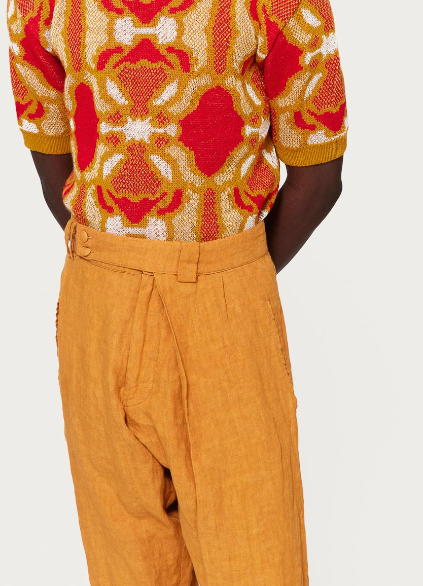 Dillion Linen Trouser Turmeric