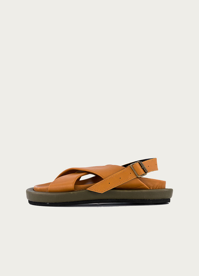 Tira Sandal Mustard / Green