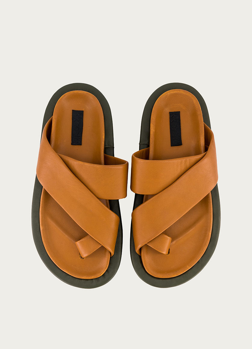 Jia Sandal Mustard / Green