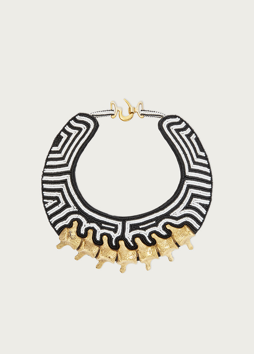 Mtwana Black & White Necklace