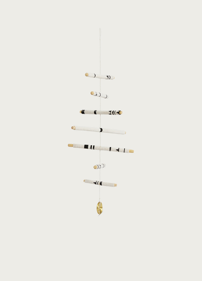 7 Stick Hanging Mobile White And Black