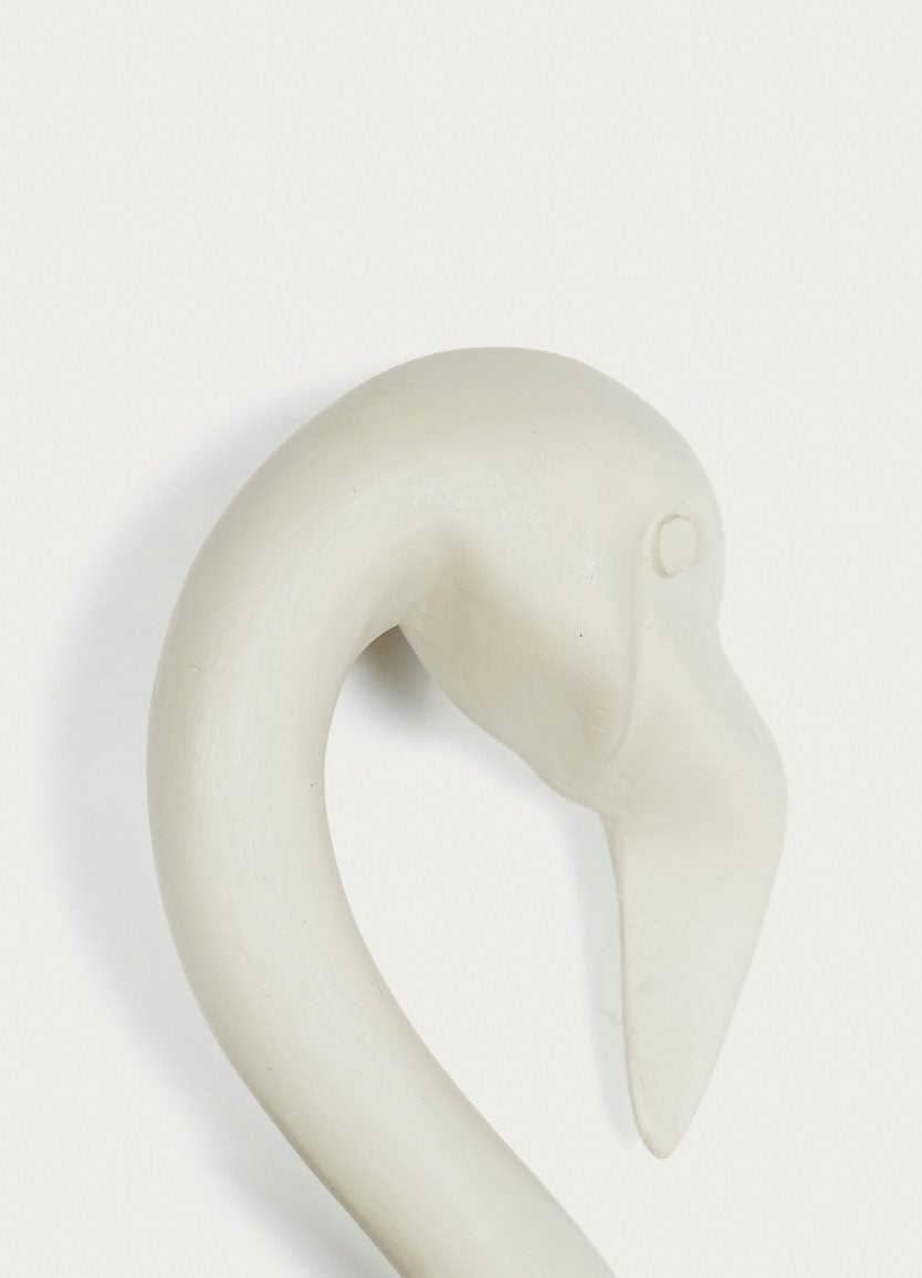 Small Flamingo White Wall Hook